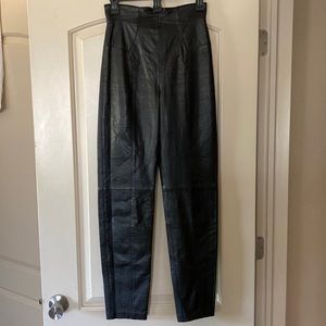 michael hoban genuine leather pants, fits a size 0-2